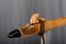 Black Locust Wood Native American Flute, Minor, Mid G-4, #O3B